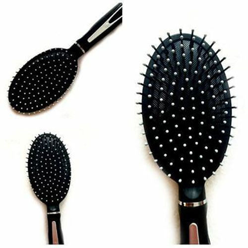 Professional Salon Hairbrush Comb Styling Paddle Oval Diamante Cushion Massage Professional Salon Hairbrush Comb Styling Paddle Oval Diamante Cushion Massage